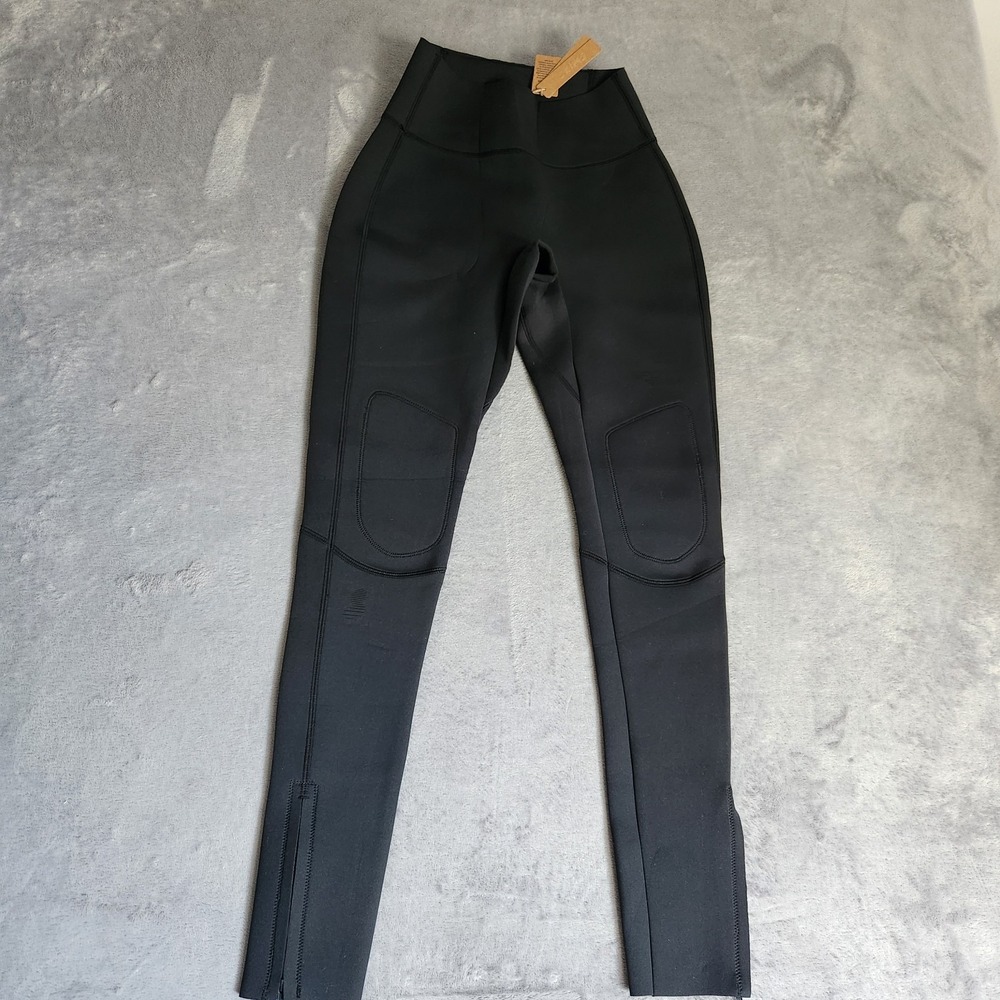 New Skims Sport Swim Scuba Neoprene Long Pant Leggings Black XS NWT Rare Onyx